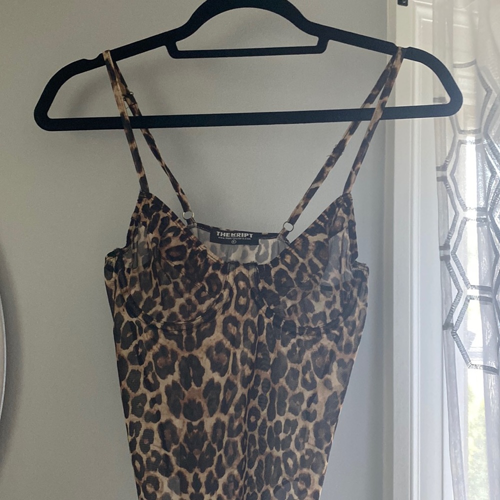 The Kript Cheetah Bodysuit Size: M